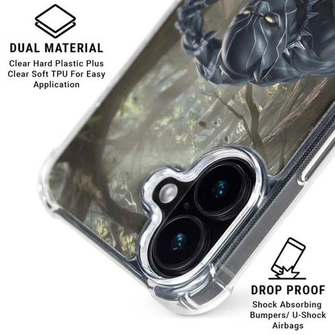 Marvel Black Panther In the Jungle iPhone 16 Clear Case